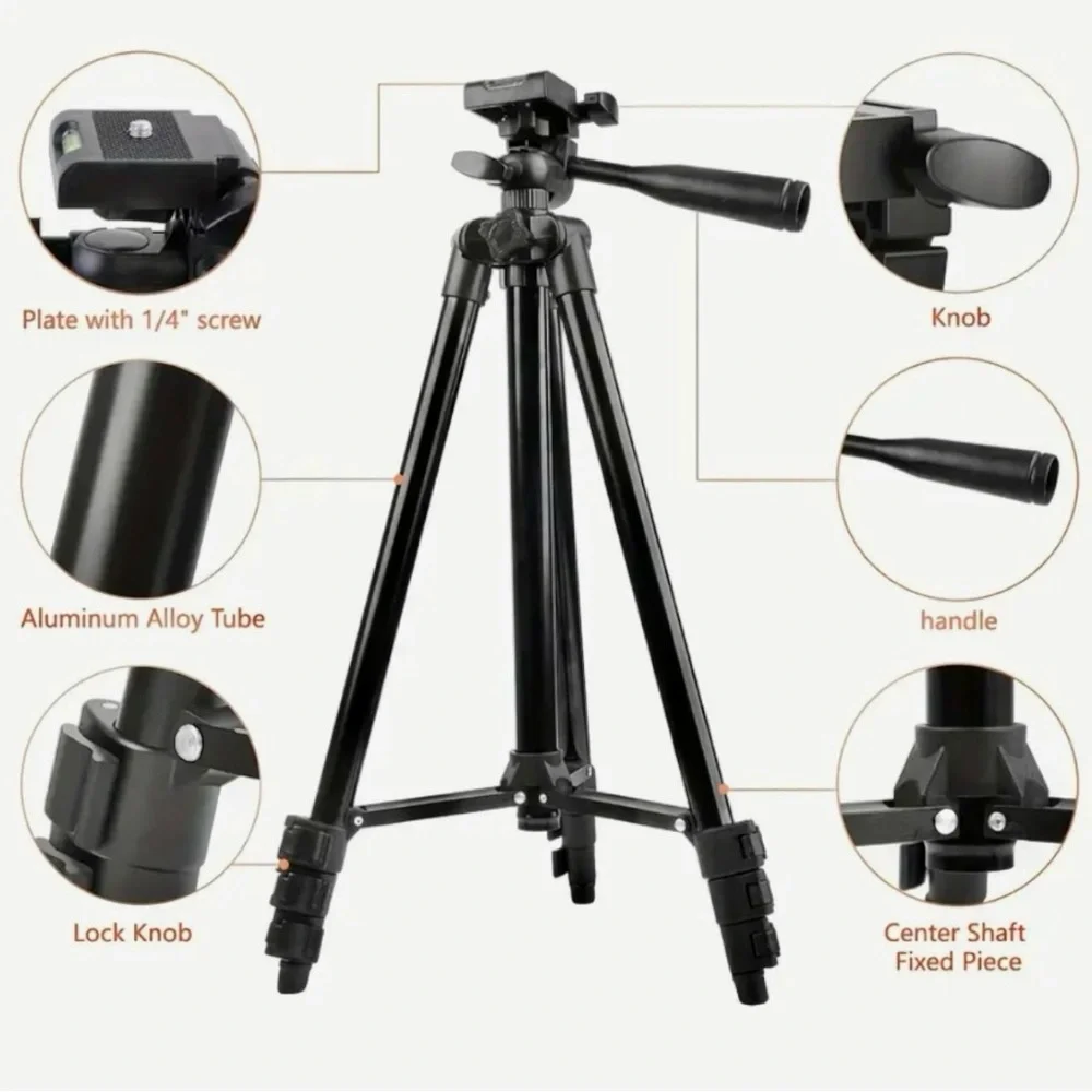 On the Go Adjustable Metal Tripod | 50” Max approx